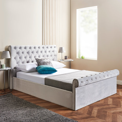 Mercer41 Edgehill Upholstered Ottoman Storage Bed with Mattress
